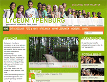 Tablet Screenshot of lyceumypenburg.nl